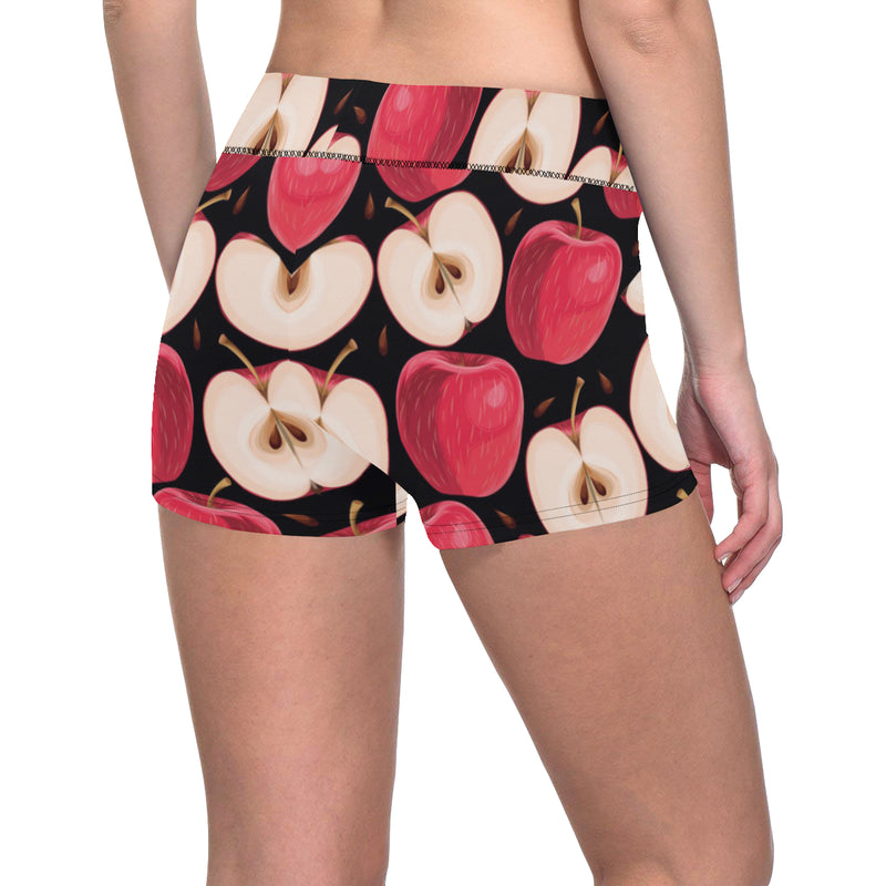 Apple Pattern Print Design AP02 Yoga Shorts