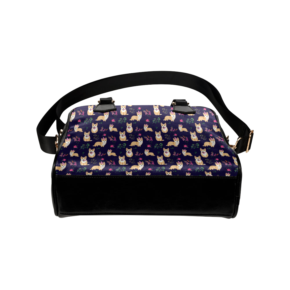 Pembroke Welsh Corgis Pattern Print Design A06 Shoulder Handbag