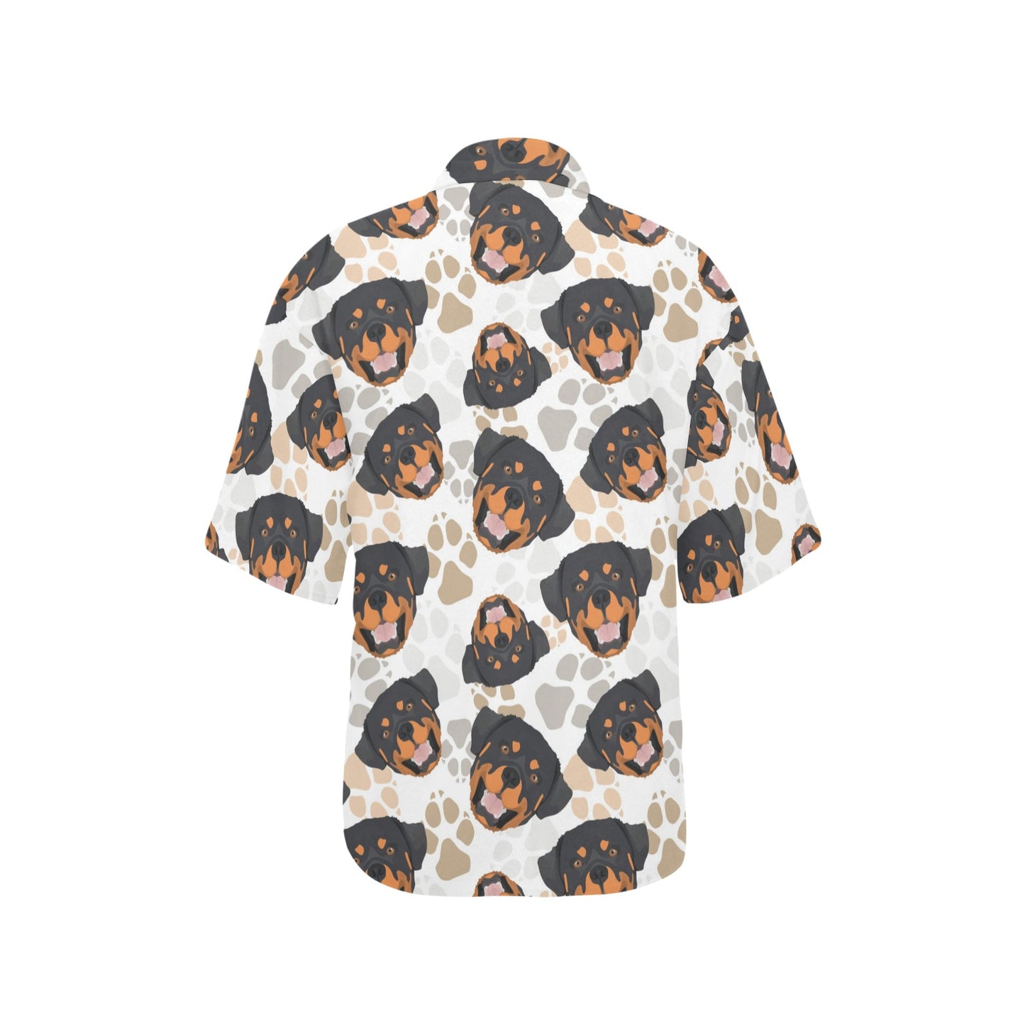 Rottweiler Pattern Print Design A03 Women's Hawaiian Shirt