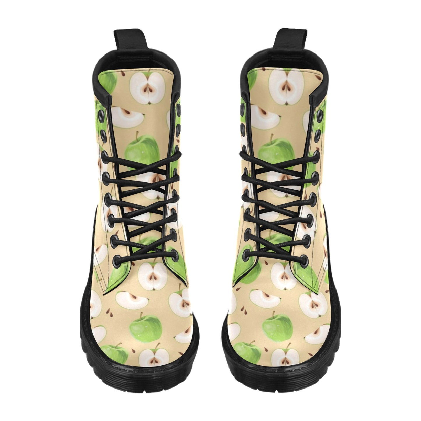 Apple Pattern Print Design AP07 Women's Boots