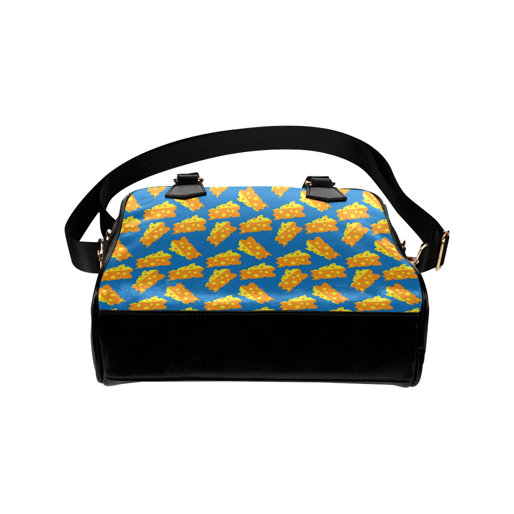 Cheese Pattern Print Design 05 Shoulder Handbag