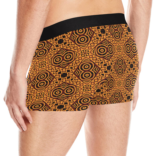 African Pattern Print Design 05 Men's Boxer Briefs