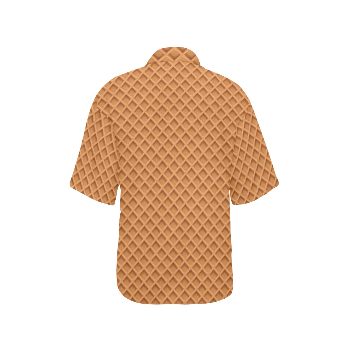 Waffle Texture Print Design LKS301 Women's Hawaiian Shirt