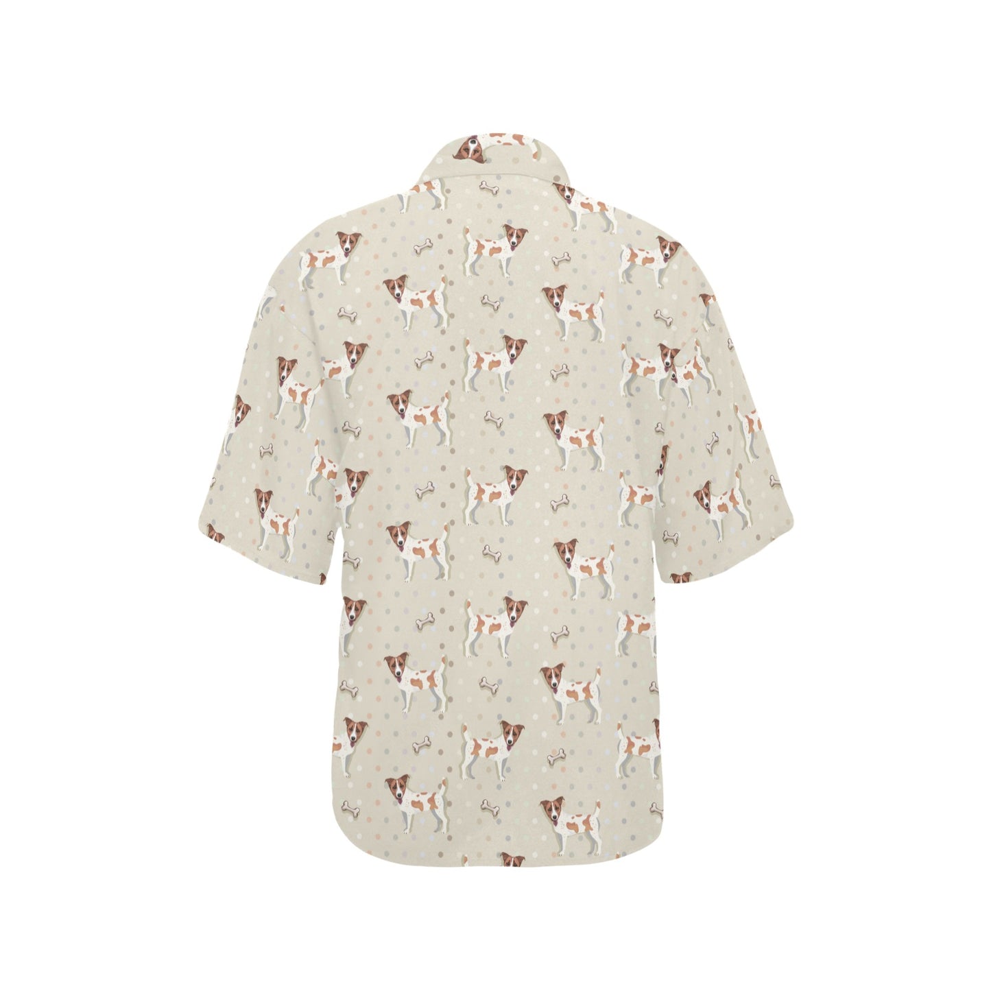Russell Terriers With Bone Print Design LKS302 Women's Hawaiian Shirt