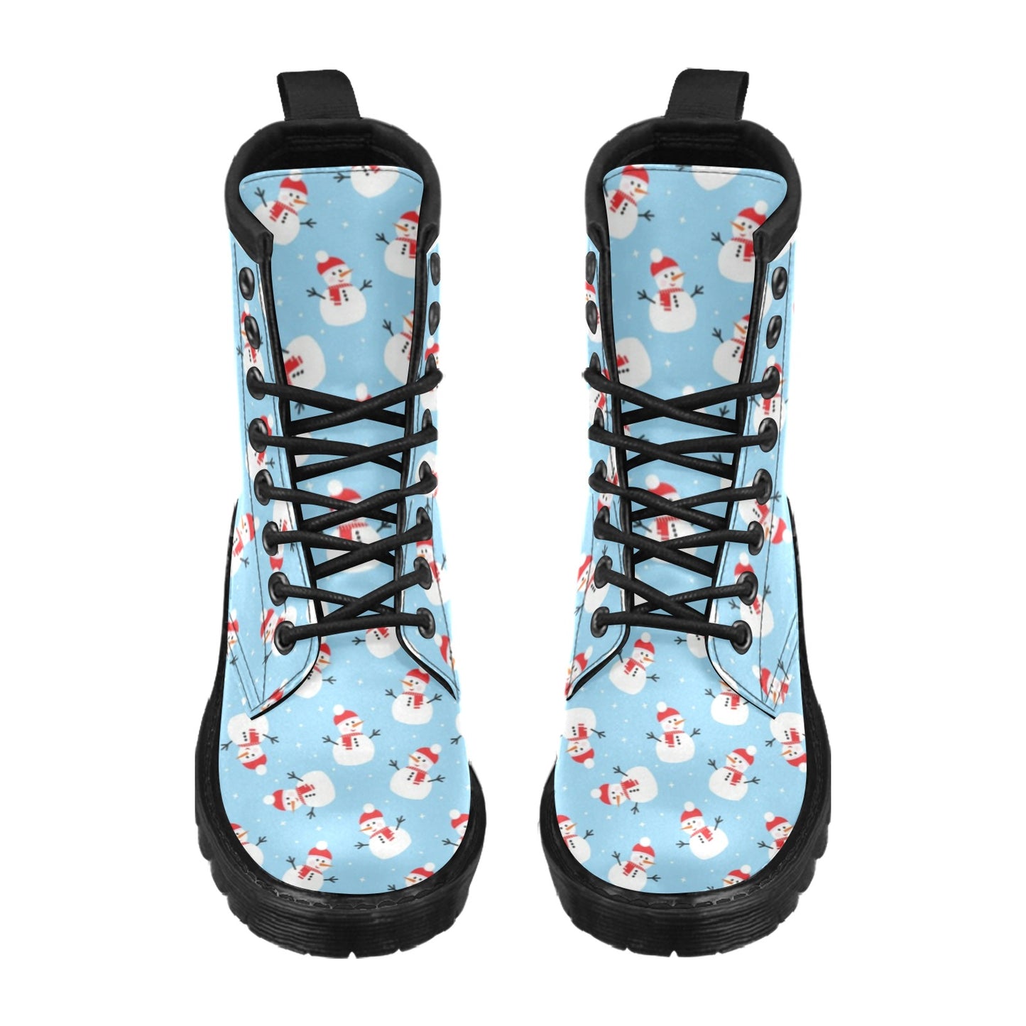 Snowman Print Design LKS305 Women's Boots