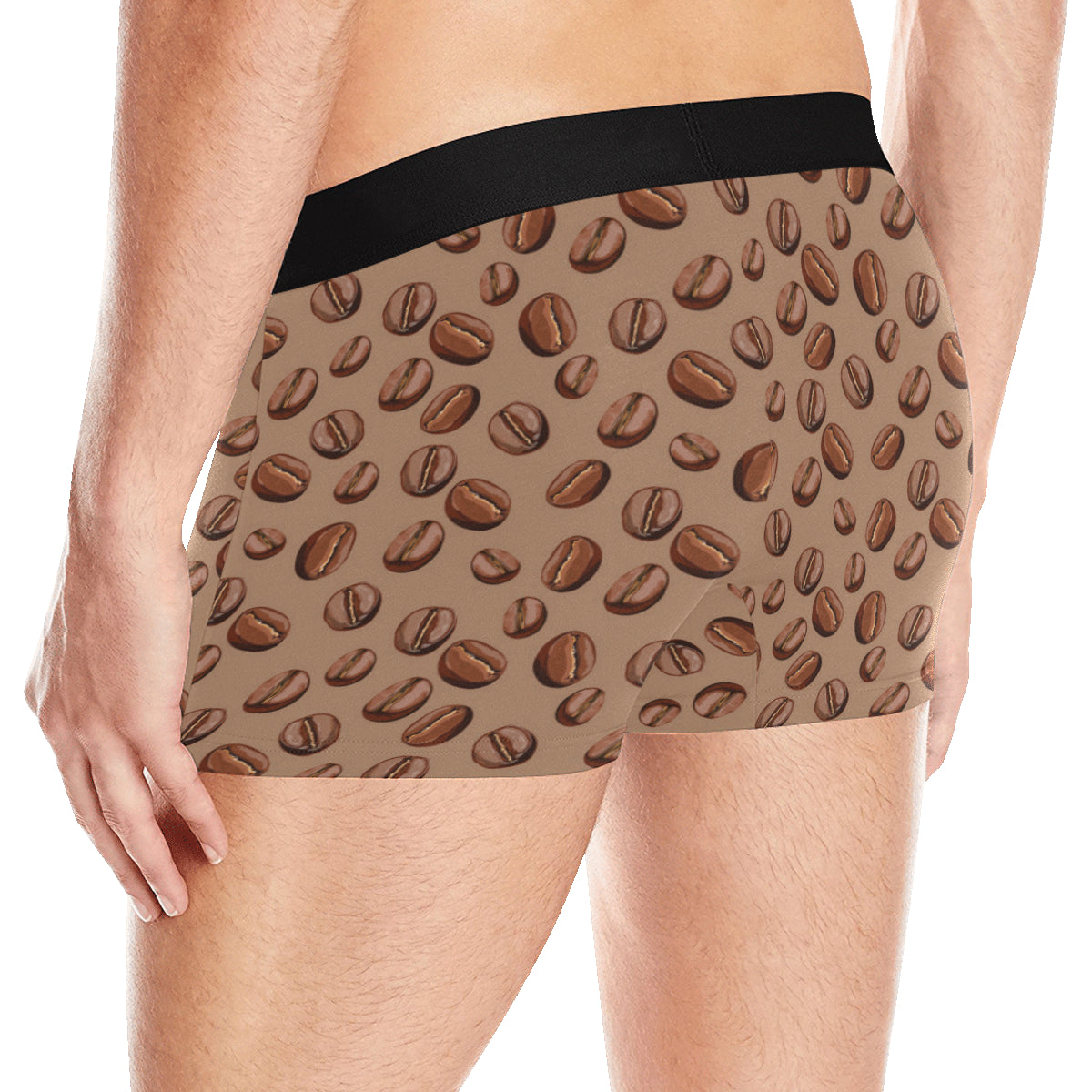 Coffee Pattern Print Design 07 Men's Boxer Briefs