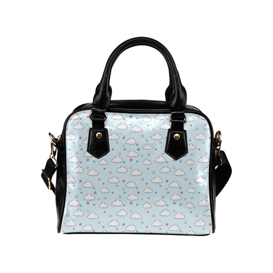 Cloud Pattern Print Design 01 Shoulder Handbag
