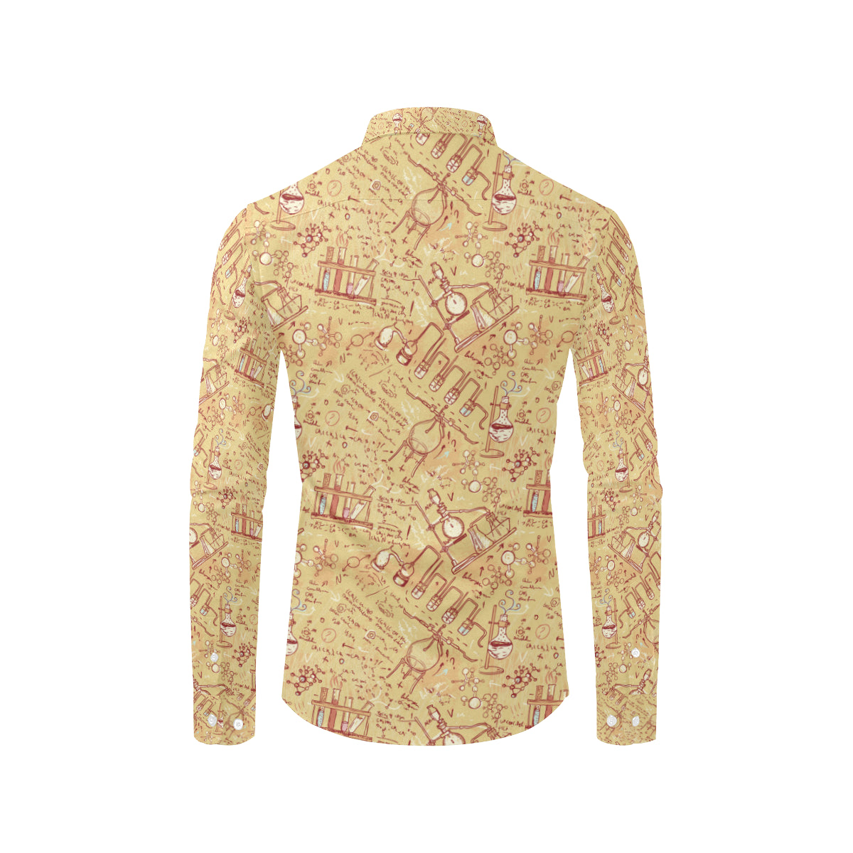 Chemical Pattern Print Design 01 Men's Long Sleeve Shirt