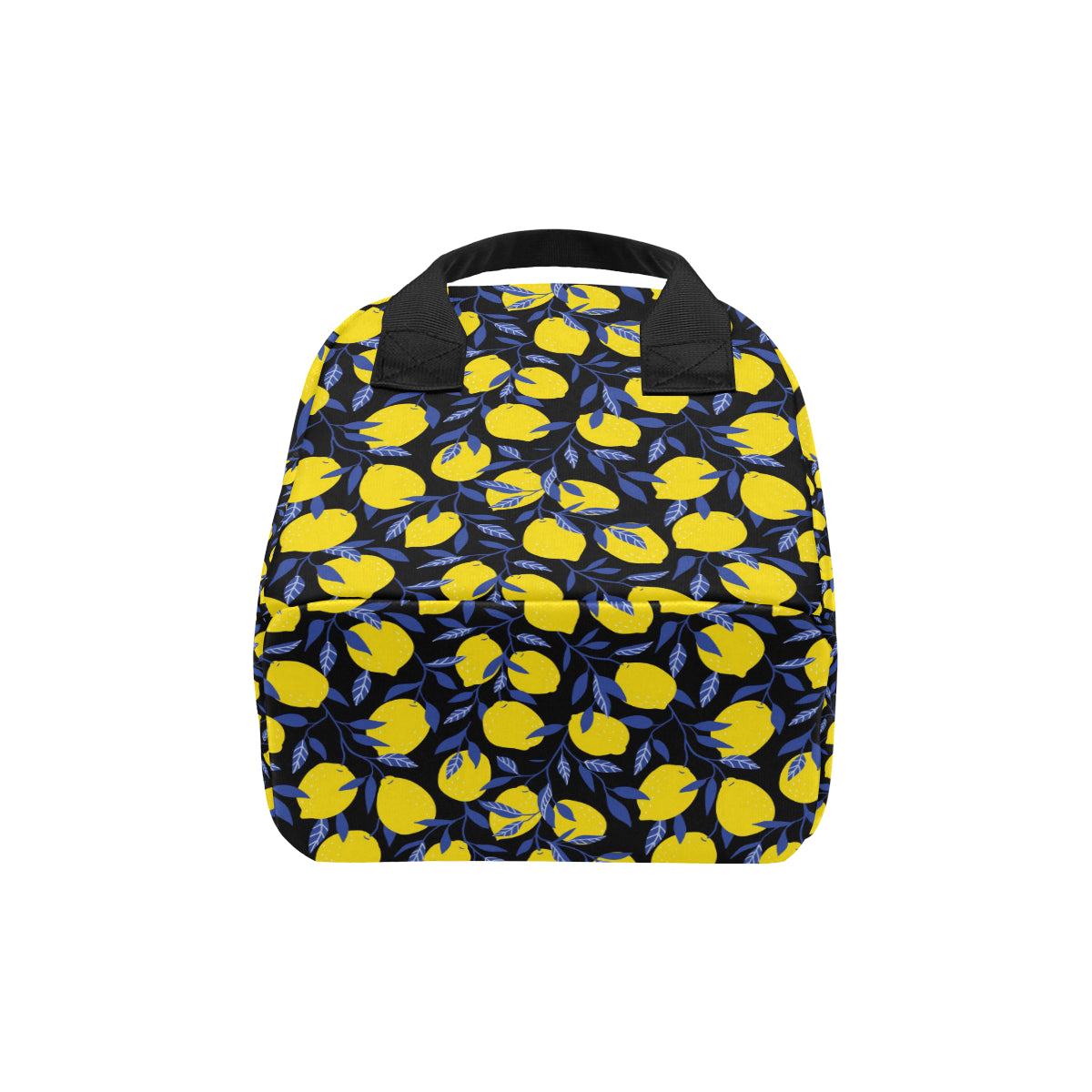 Lemon Pattern Print Design LM01 Insulated Lunch Bag