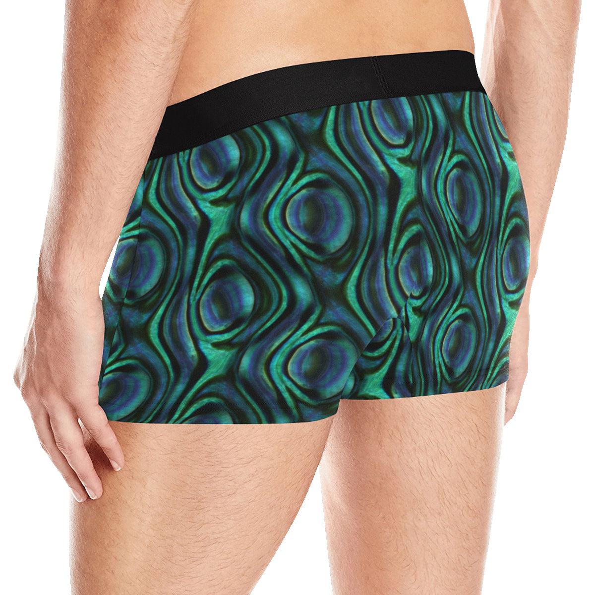 Abalone Pattern Print Design 01 Men's Boxer Briefs