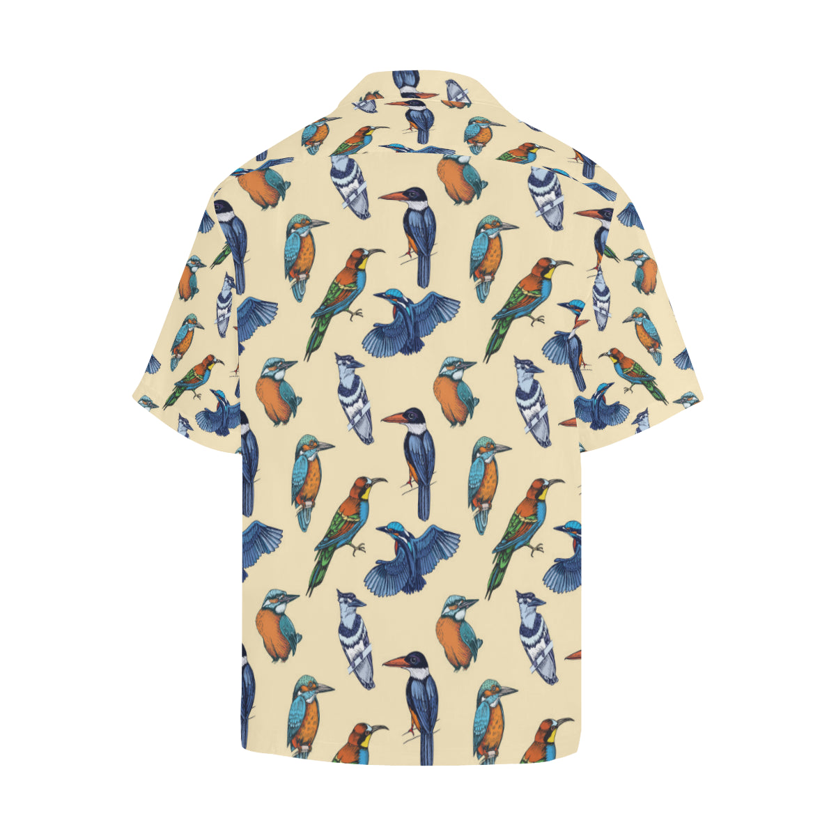 Kingfisher Bird Pattern Print Design 04 Men's Hawaiian Shirt