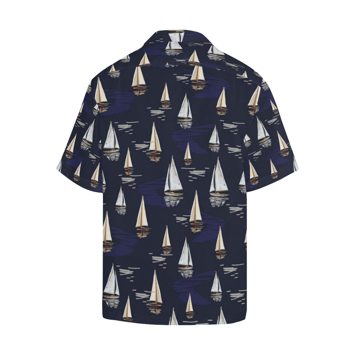 Sailing Ships Pattern Print Design A05 Men's Hawaiian Shirt