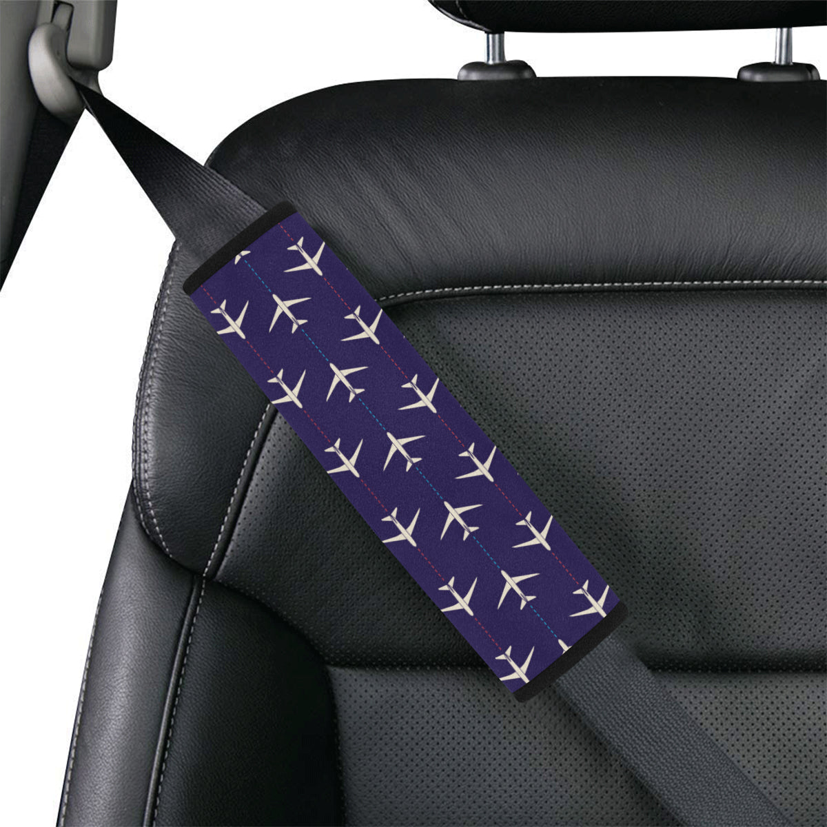 Airplane Pattern Print Design 03 Car Seat Belt Cover