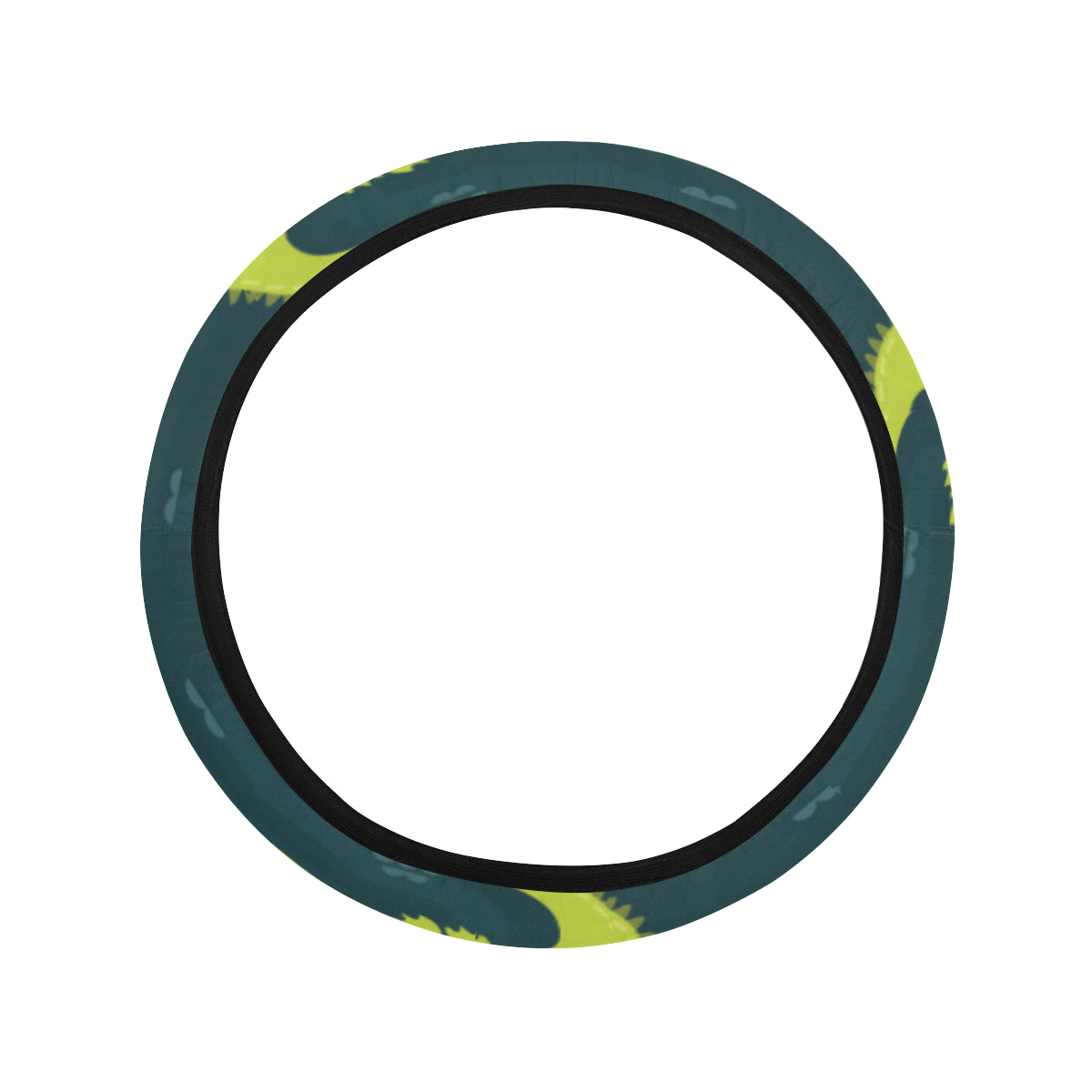 Alligator Pattern Print Design 03 Steering Wheel Cover with Elastic Edge