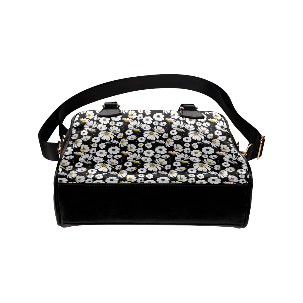 Daisy Pattern Print Design 02 Shoulder Handbag