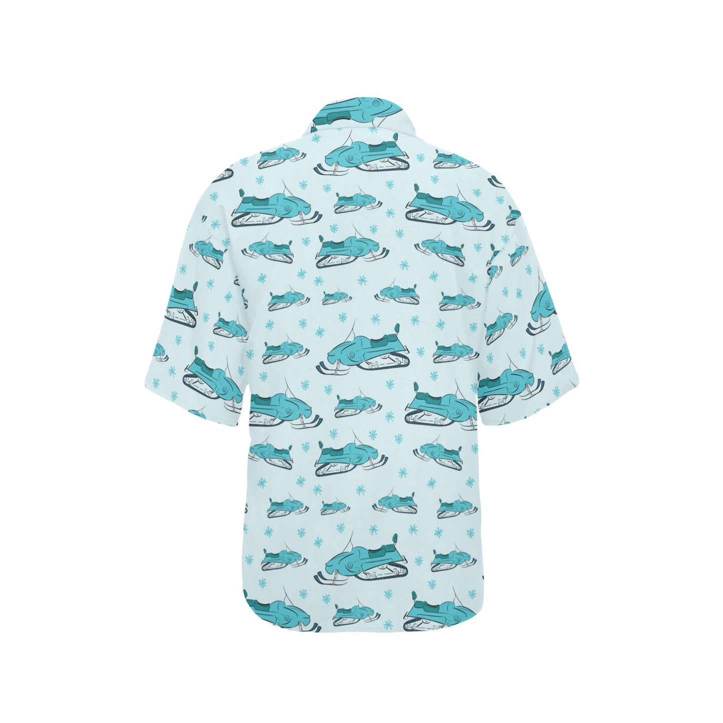 Snowmobile Print Design LKS301 Women's Hawaiian Shirt