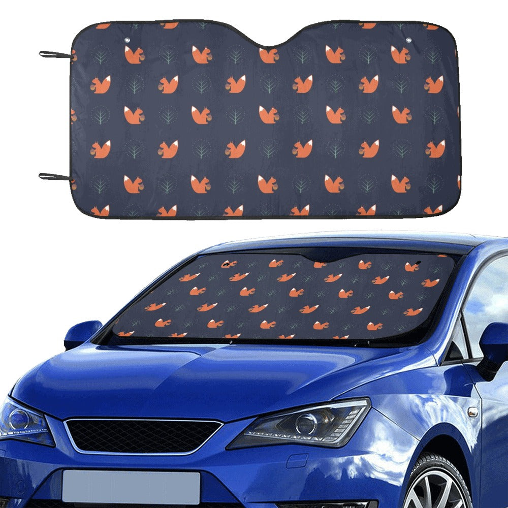 Squirrel Print Design LKS303 Car front Windshield Sun Shade