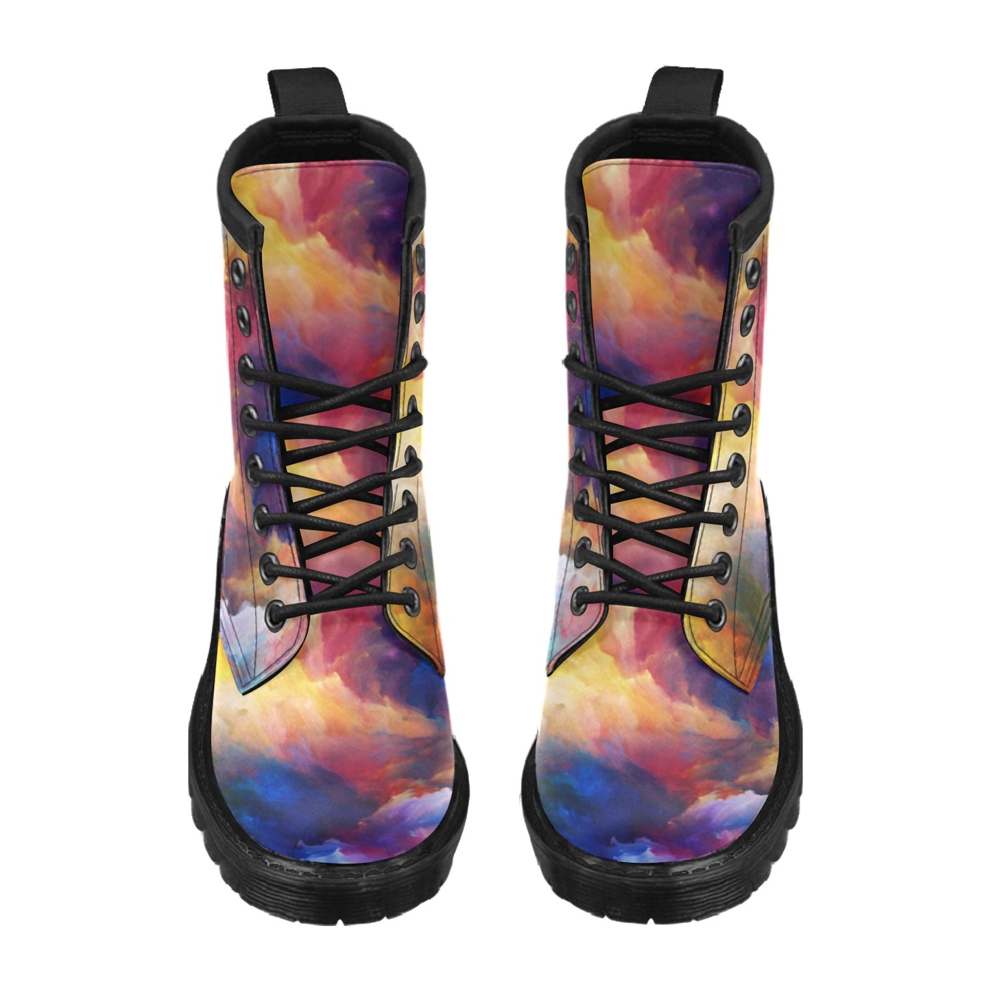 Vortex Twist Swirl Water Color Design Women's Boots
