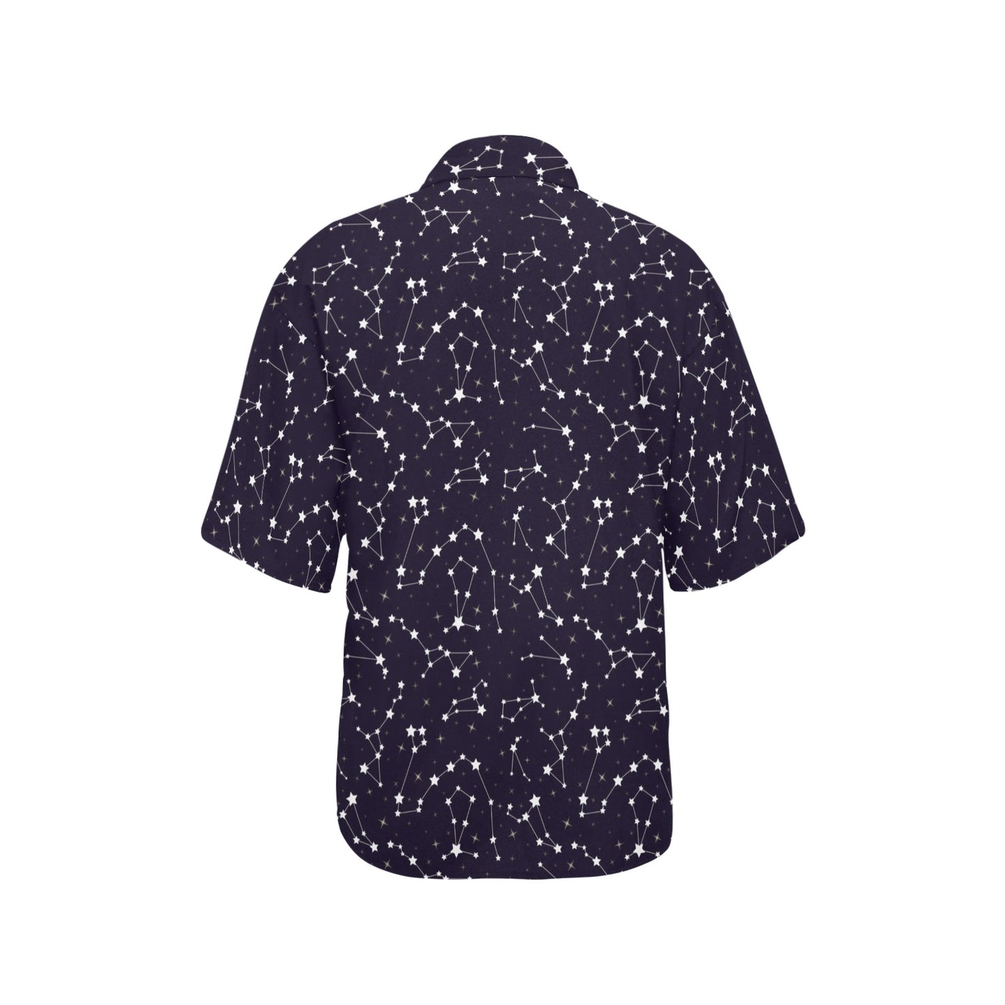Zodiac Star Pattern Design Print Women's Hawaiian Shirt