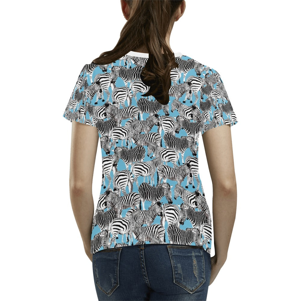 Zebra Print Design LKS305 Women's T-shirt