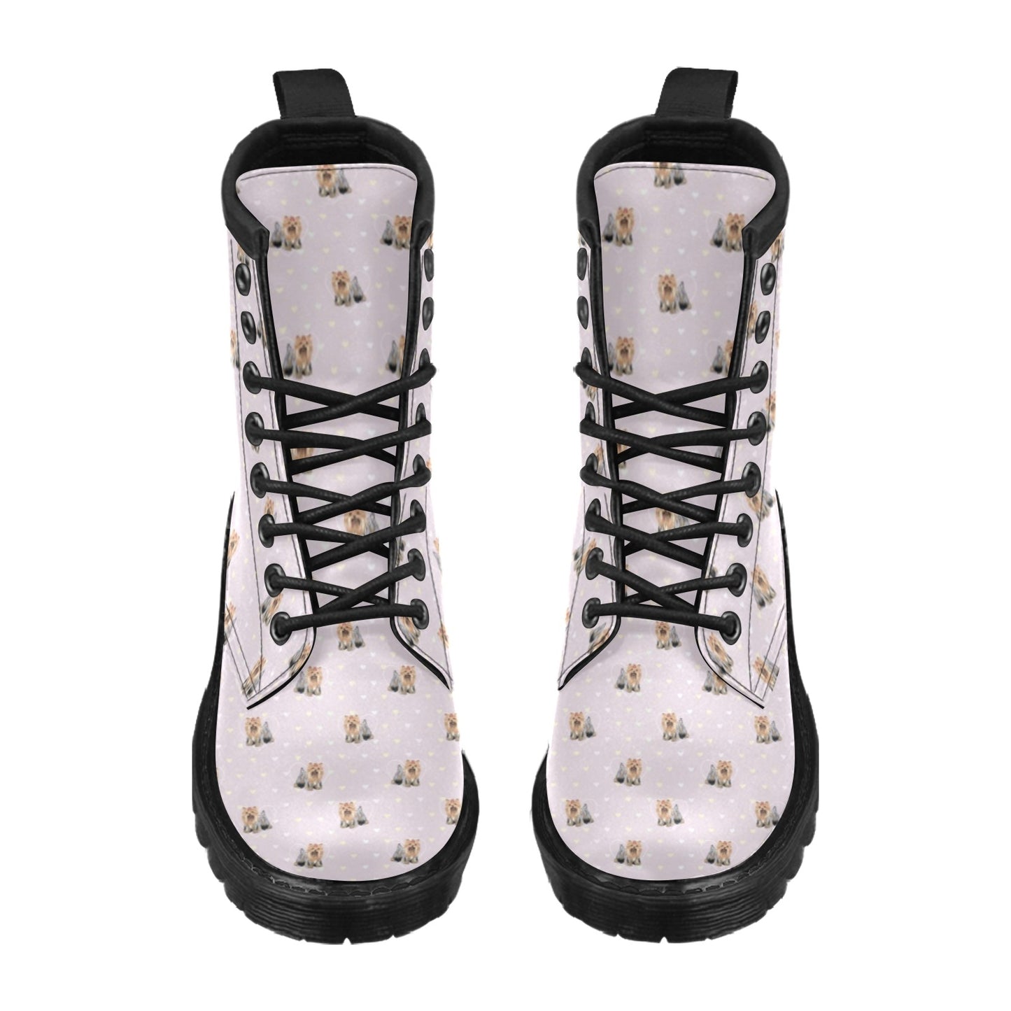 Yorkshire Terriers Print Design LKS302 Women's Boots