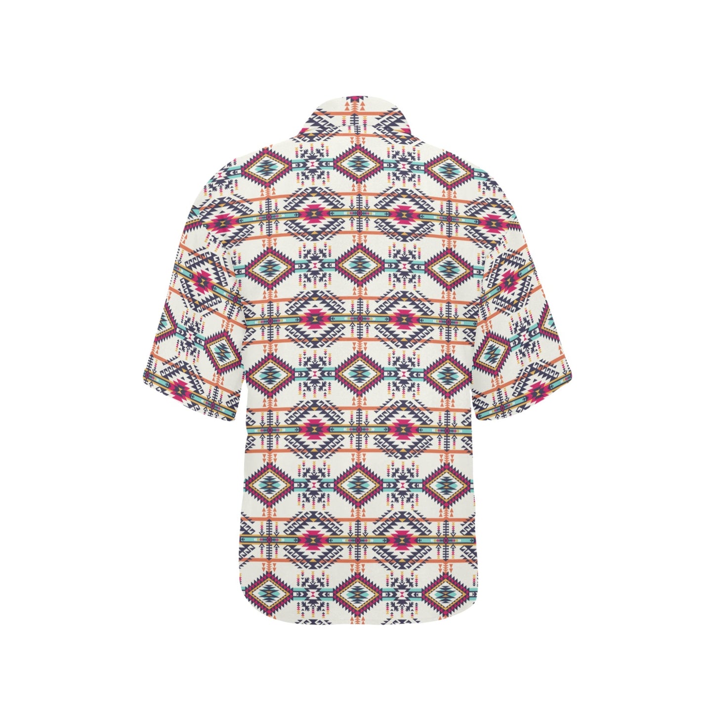 Indian Navajo Art Themed Design Print Women's Hawaiian Shirt
