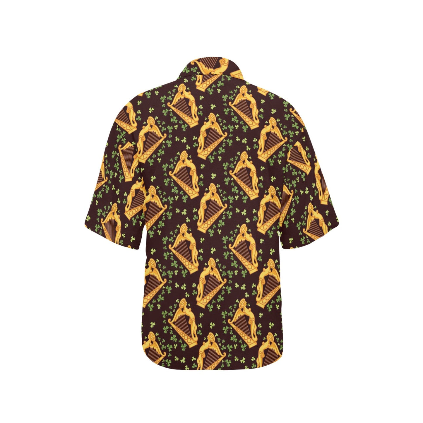 Harp Pattern Print Design 02 Women's Hawaiian Shirt
