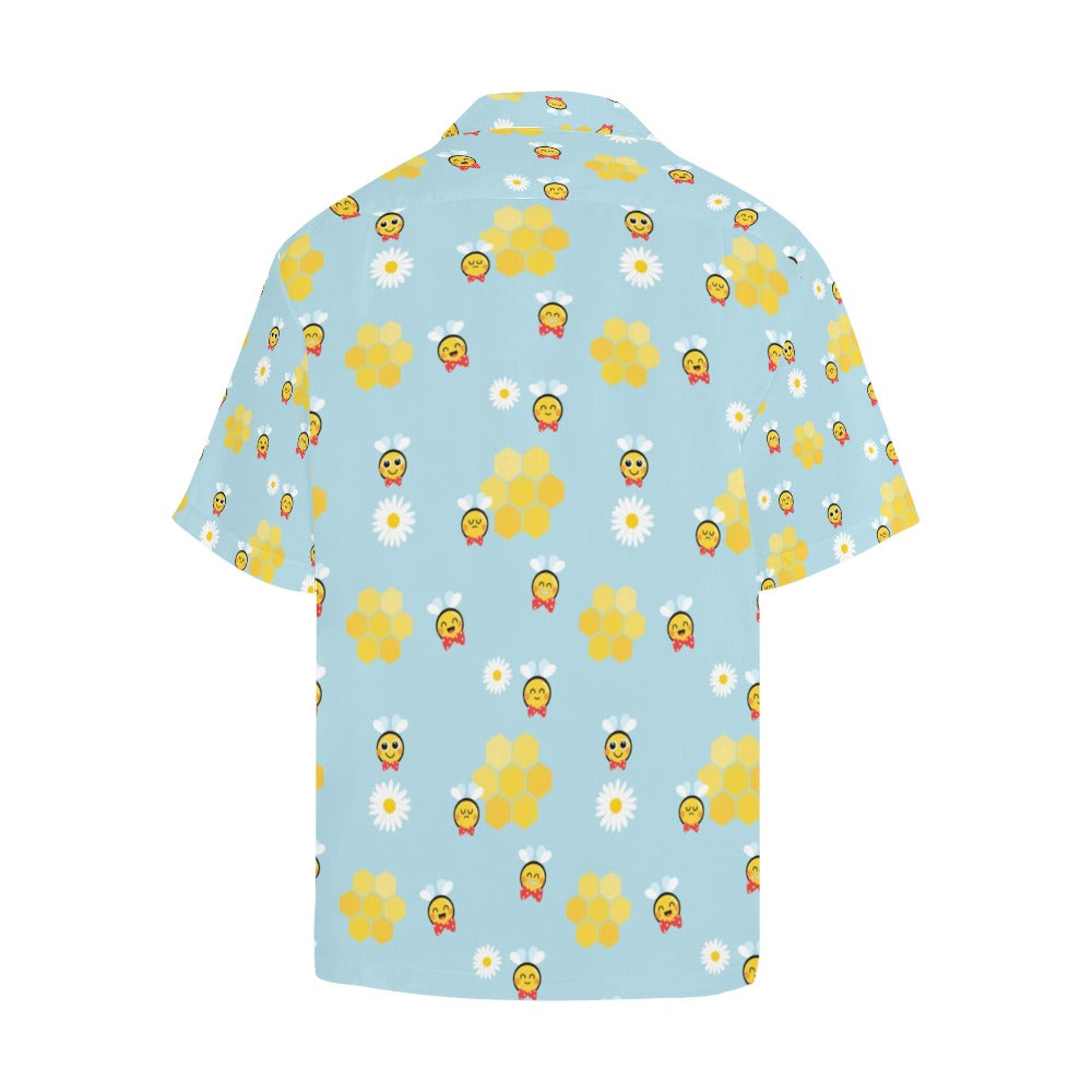 Bee Cute Print Design LKS304 Men's Hawaiian Shirt