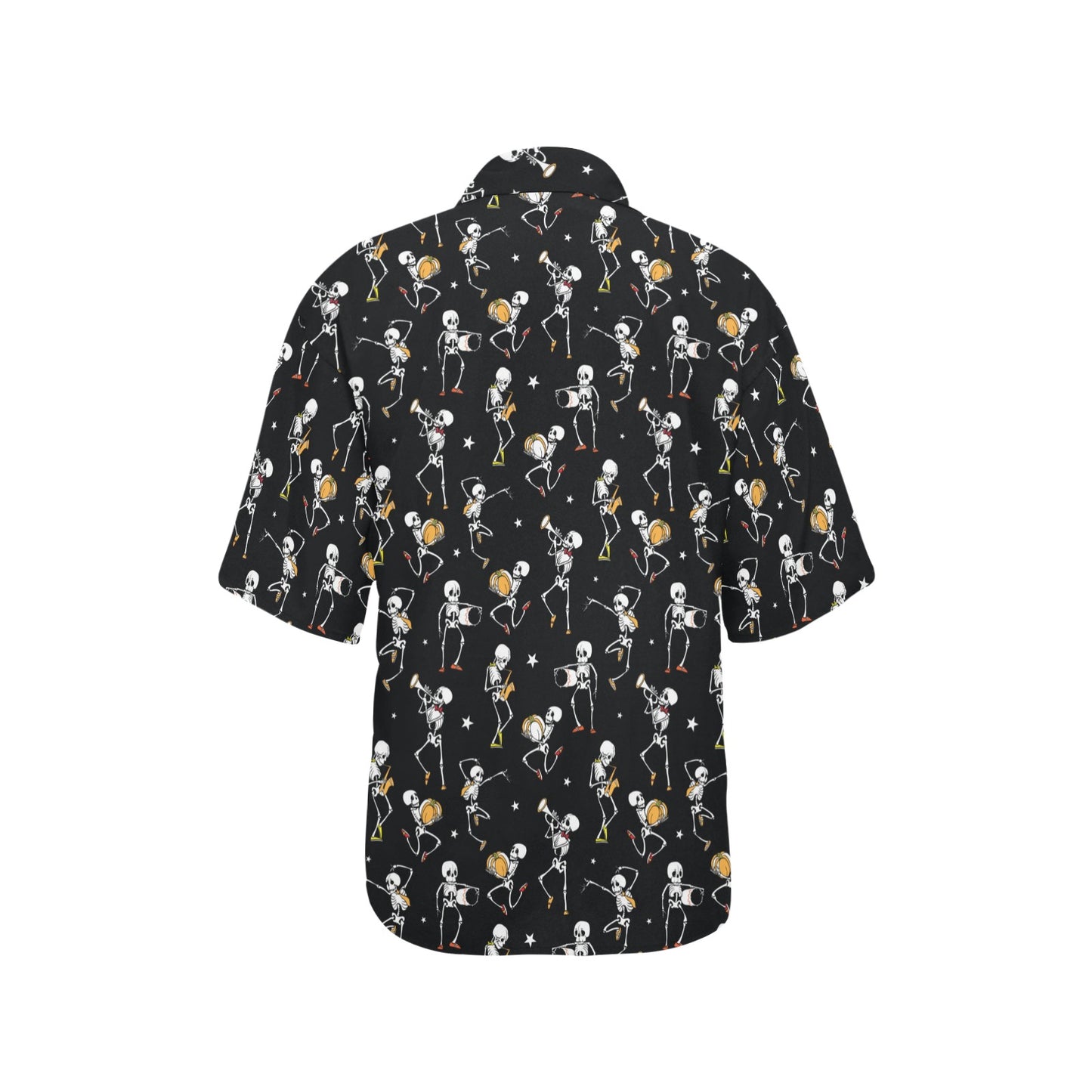Skeleton Dance Print Women's Hawaiian Shirt
