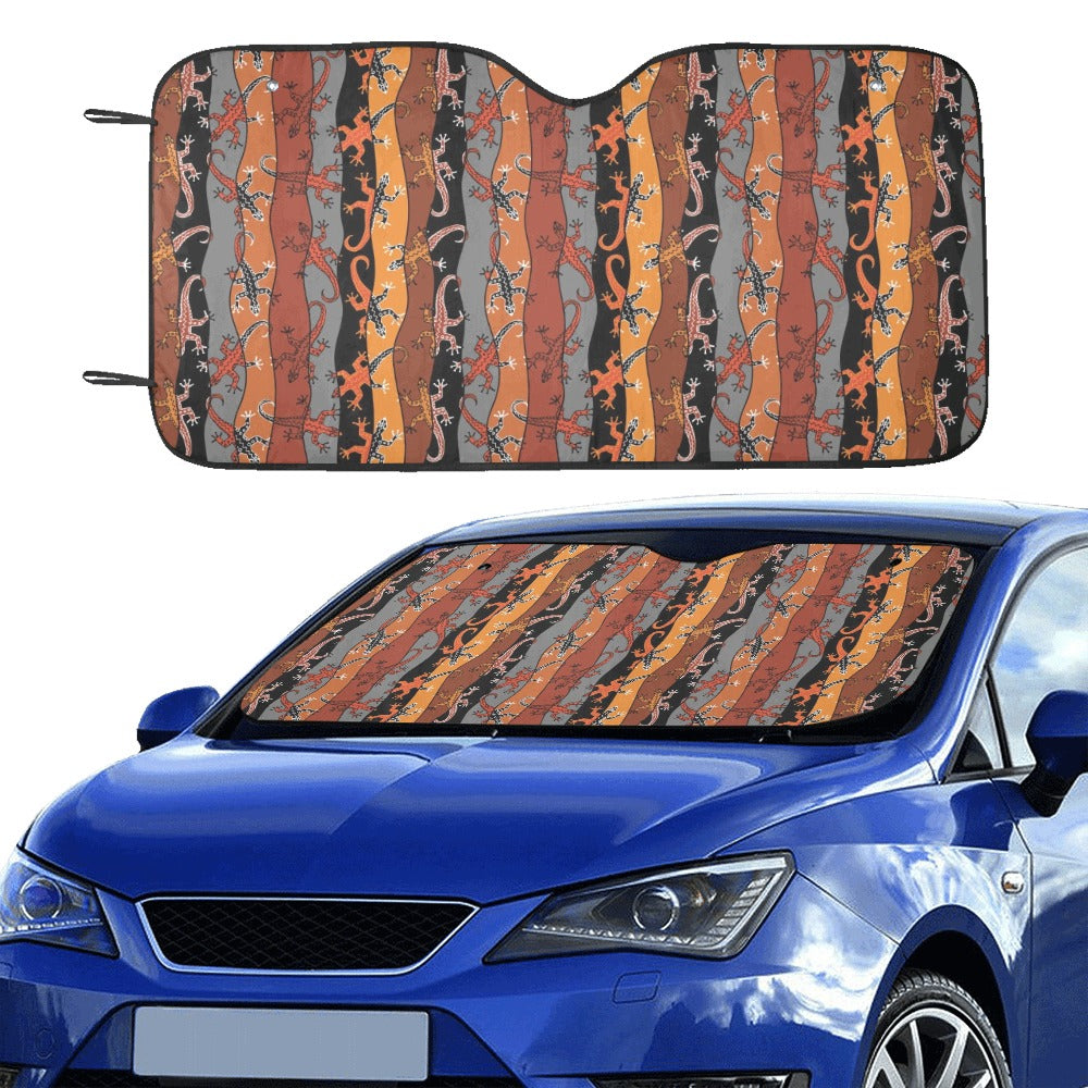 lizard Print Design LKS403 Car front Windshield Sun Shade