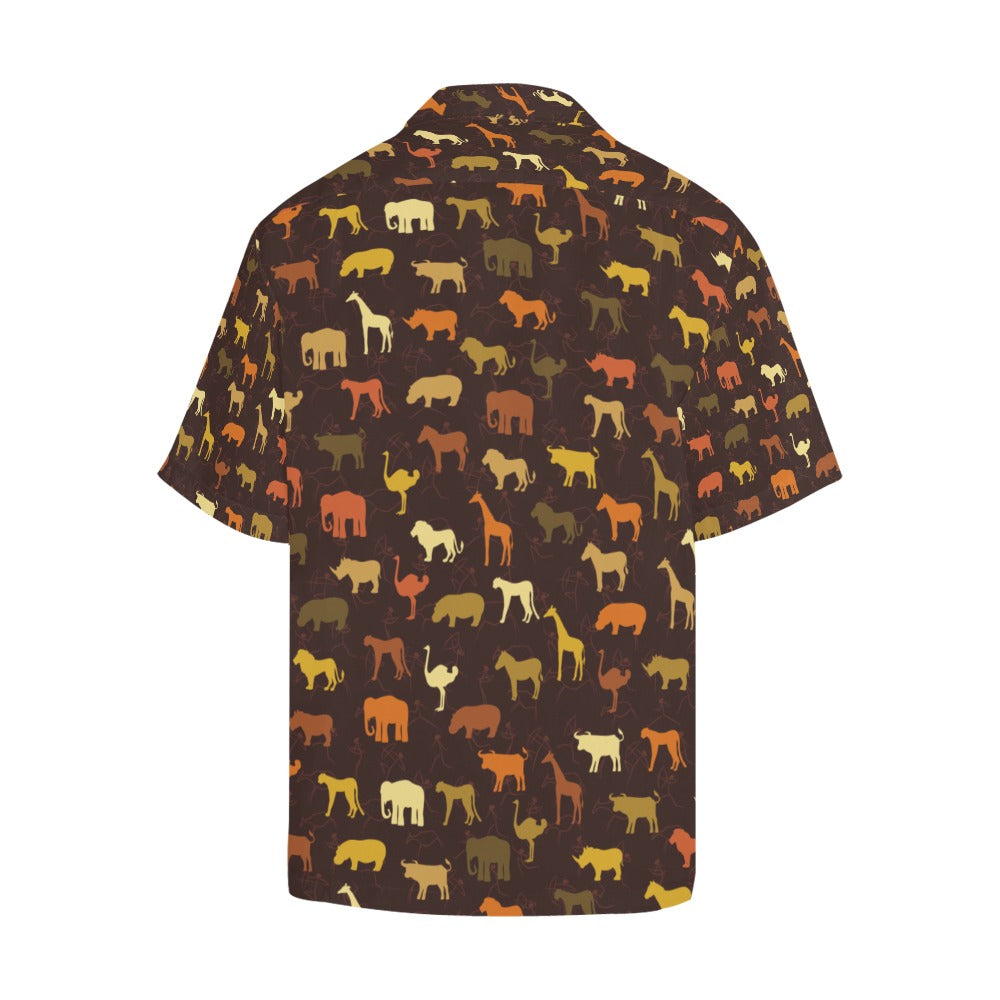 Safari Animal Print Design LKS301 Men's Hawaiian Shirt