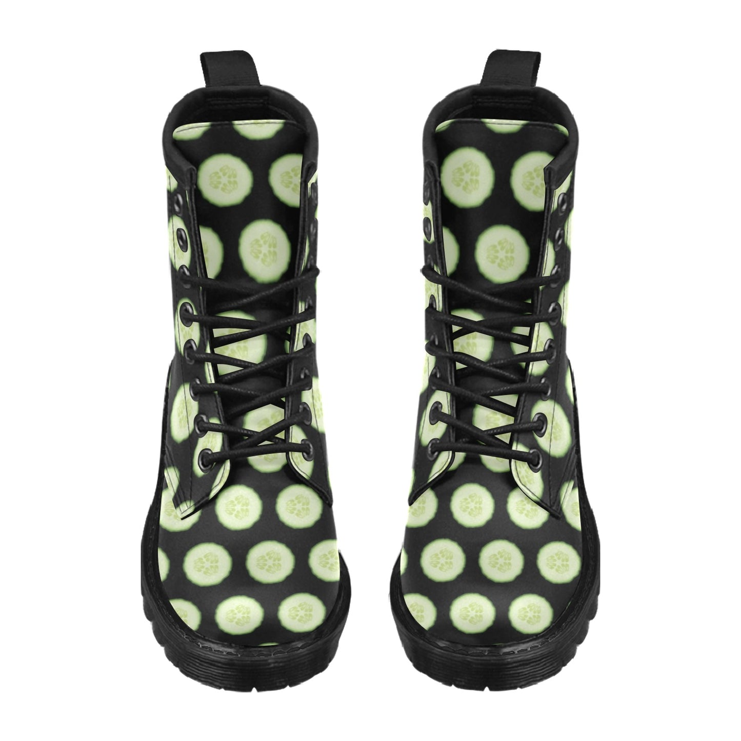 Cucumber Pattern Print Design CC02 Women's Boots