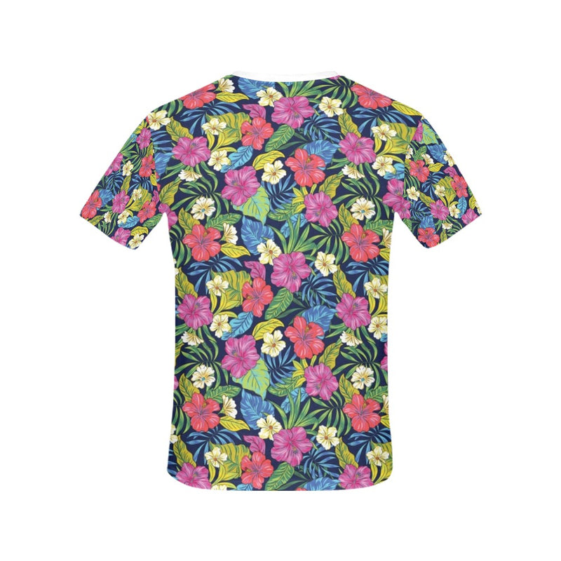 Hibiscus Print Design LKS3010 Women's  T-shirt