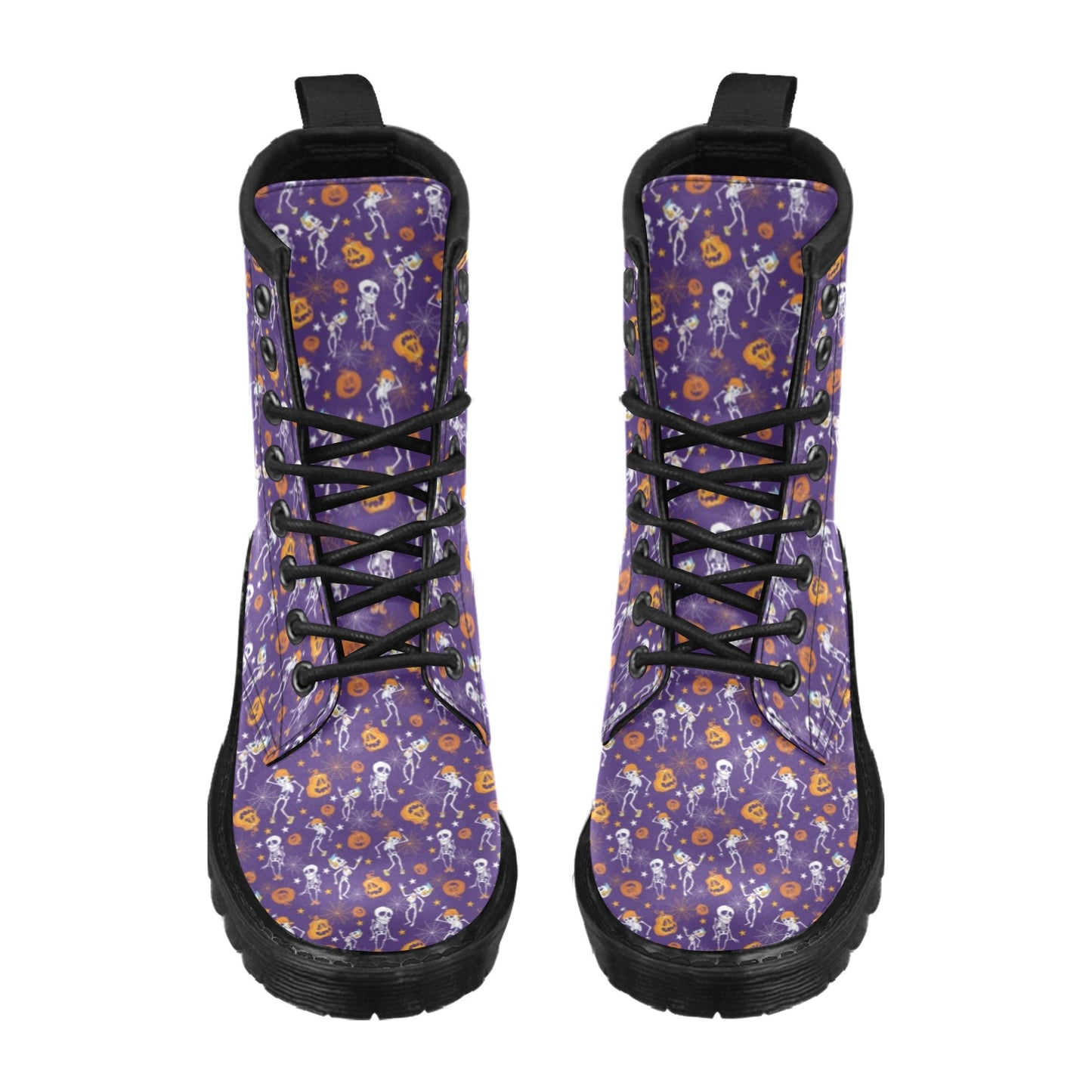 Skeleton Halloween Dance Print Design LKS304 Women's Boots