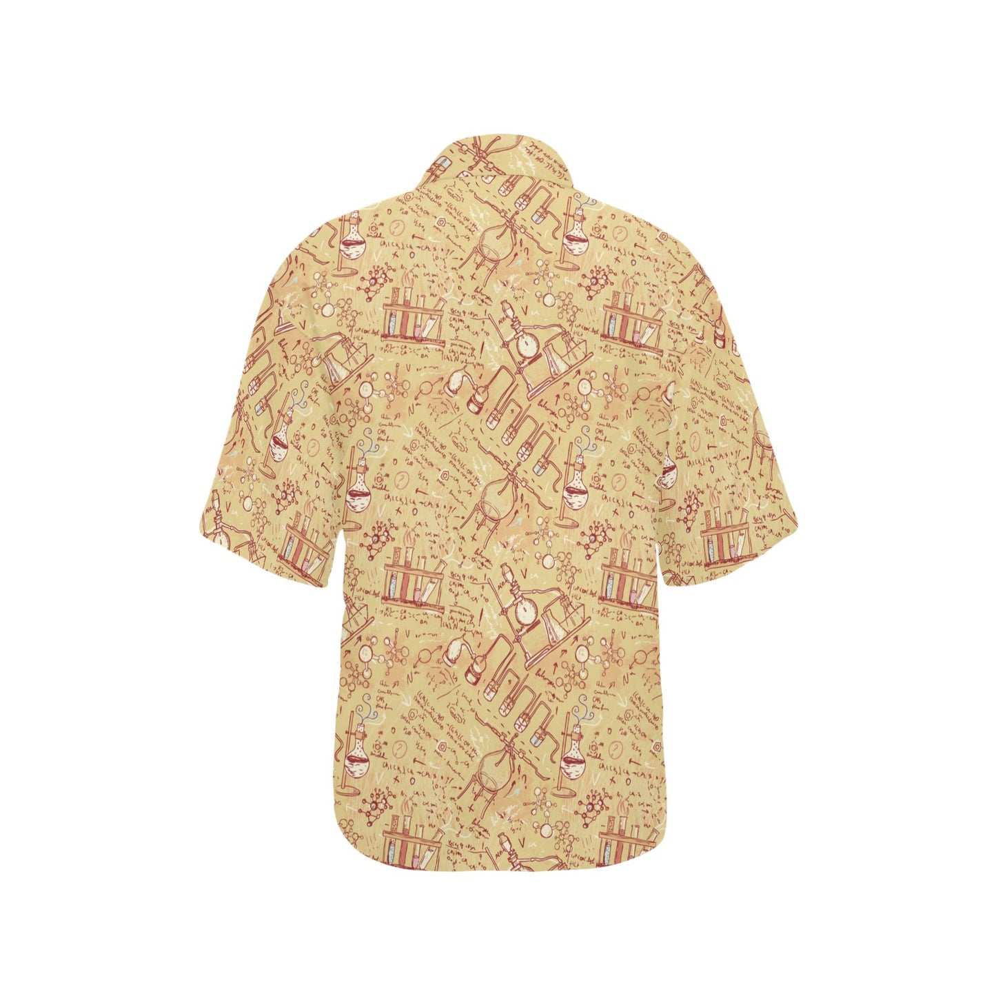 Chemical Pattern Print Design 01 Women's Hawaiian Shirt