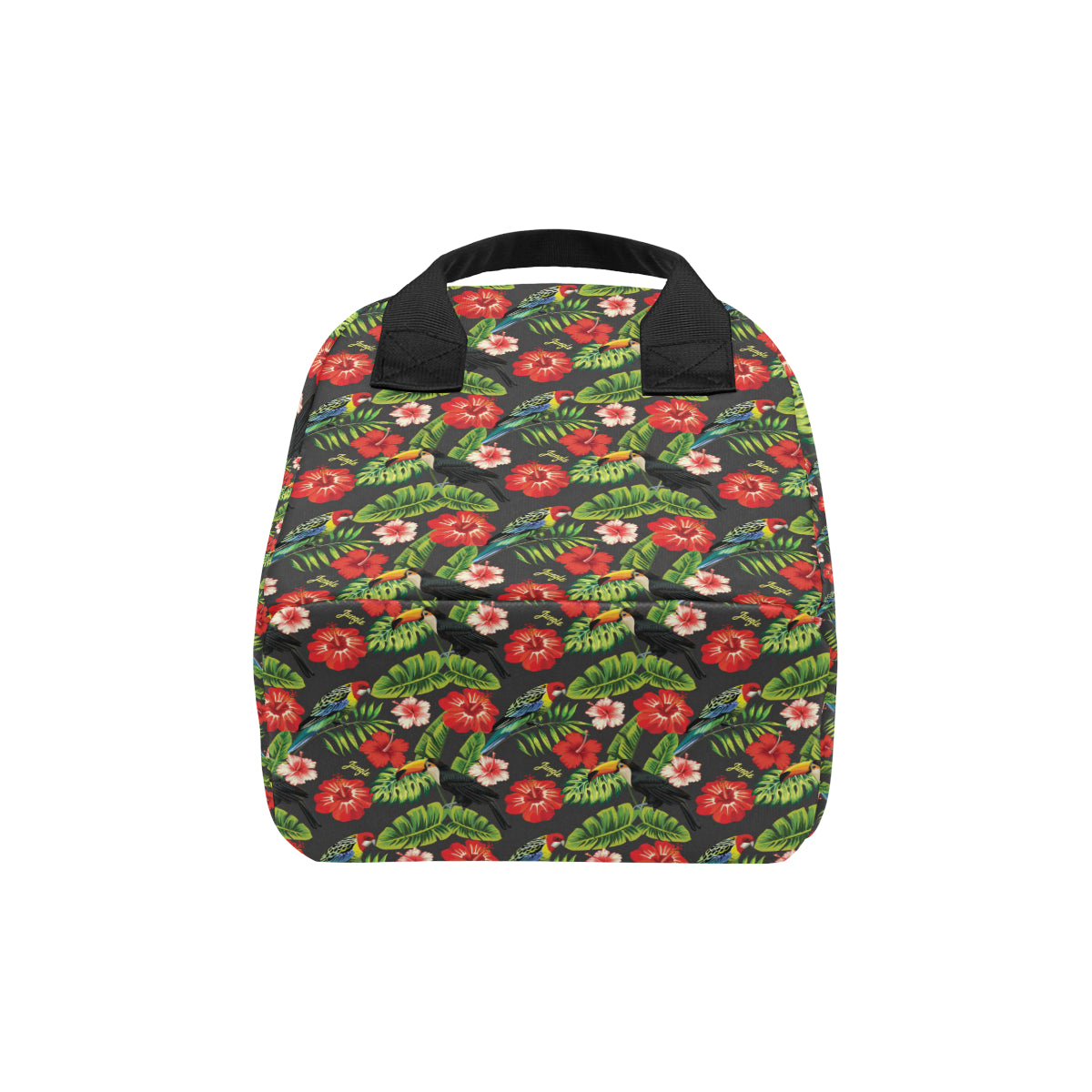Tropical Flower Pattern Print Design TF04 Insulated Lunch Bag