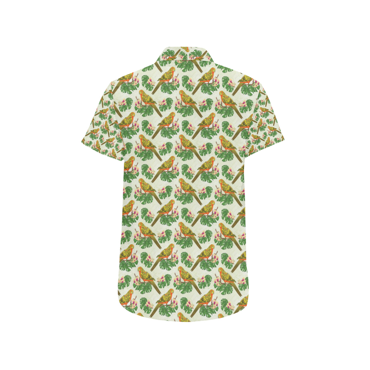 Conures Pattern Print Design 01 Men's Short Sleeve Button Up Shirt