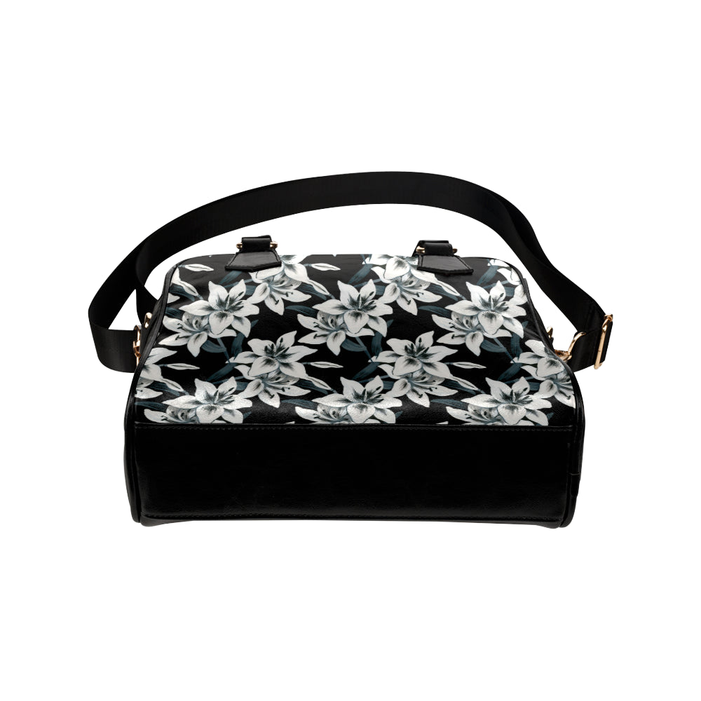 Lily Pattern Print Design 03 Shoulder Handbag