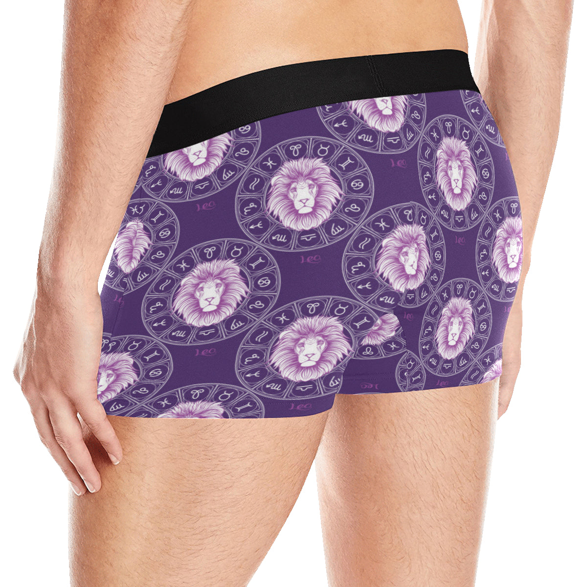 Leo Pattern Print Design 04 Men's Boxer Briefs
