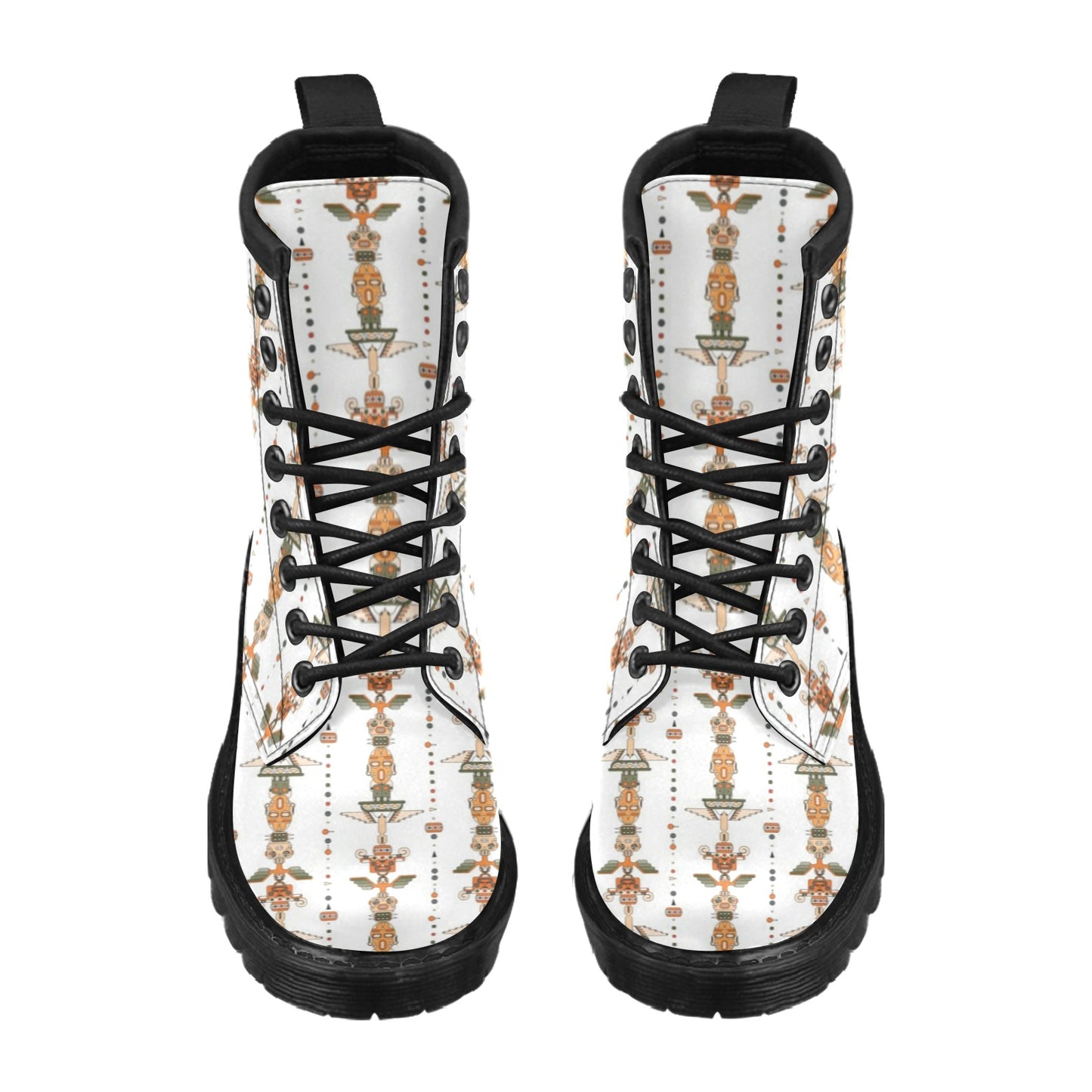 Totem Print Design LKS302 Women's Boots