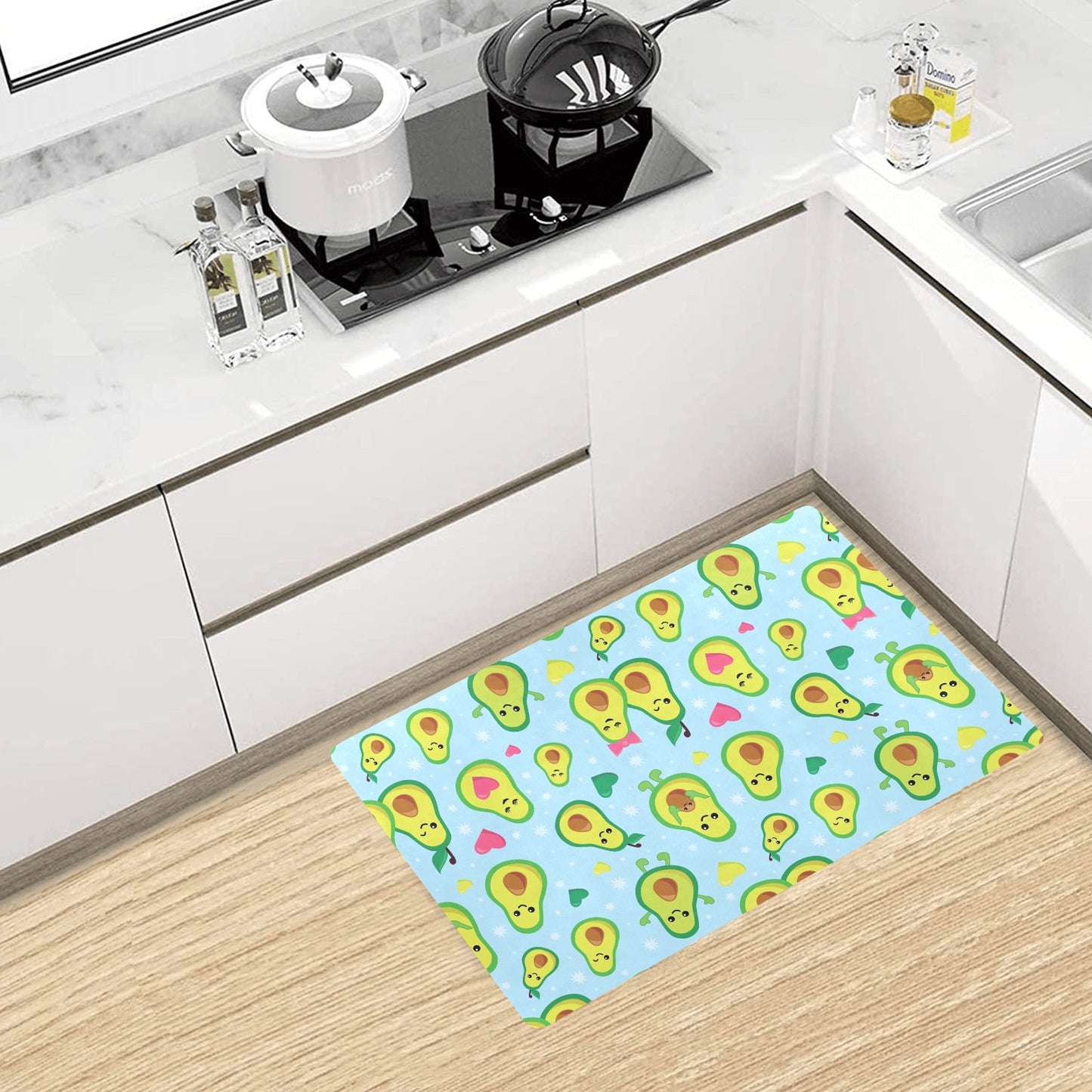 Avocado Pattern Print Design AC09 Kitchen Mat