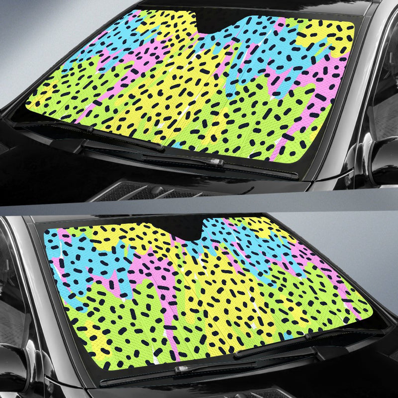 90s Pattern Print Design 2 Car Sun Shade-JORJUNE.COM