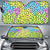 90s Pattern Print Design 2 Car Sun Shade-JORJUNE.COM