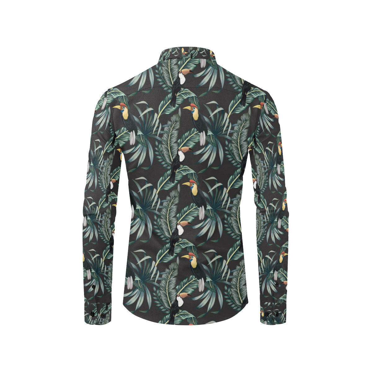 Rainforest Pattern Print Design RF06 Men's Long Sleeve Shirt