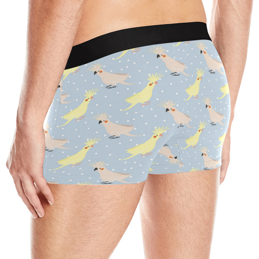 Cockatiel Pattern Print Design 03 Men's Boxer Briefs