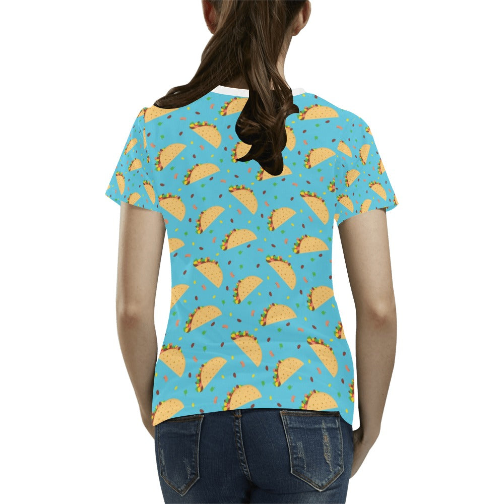 Taco Print Design LKS303 Women's T-shirt