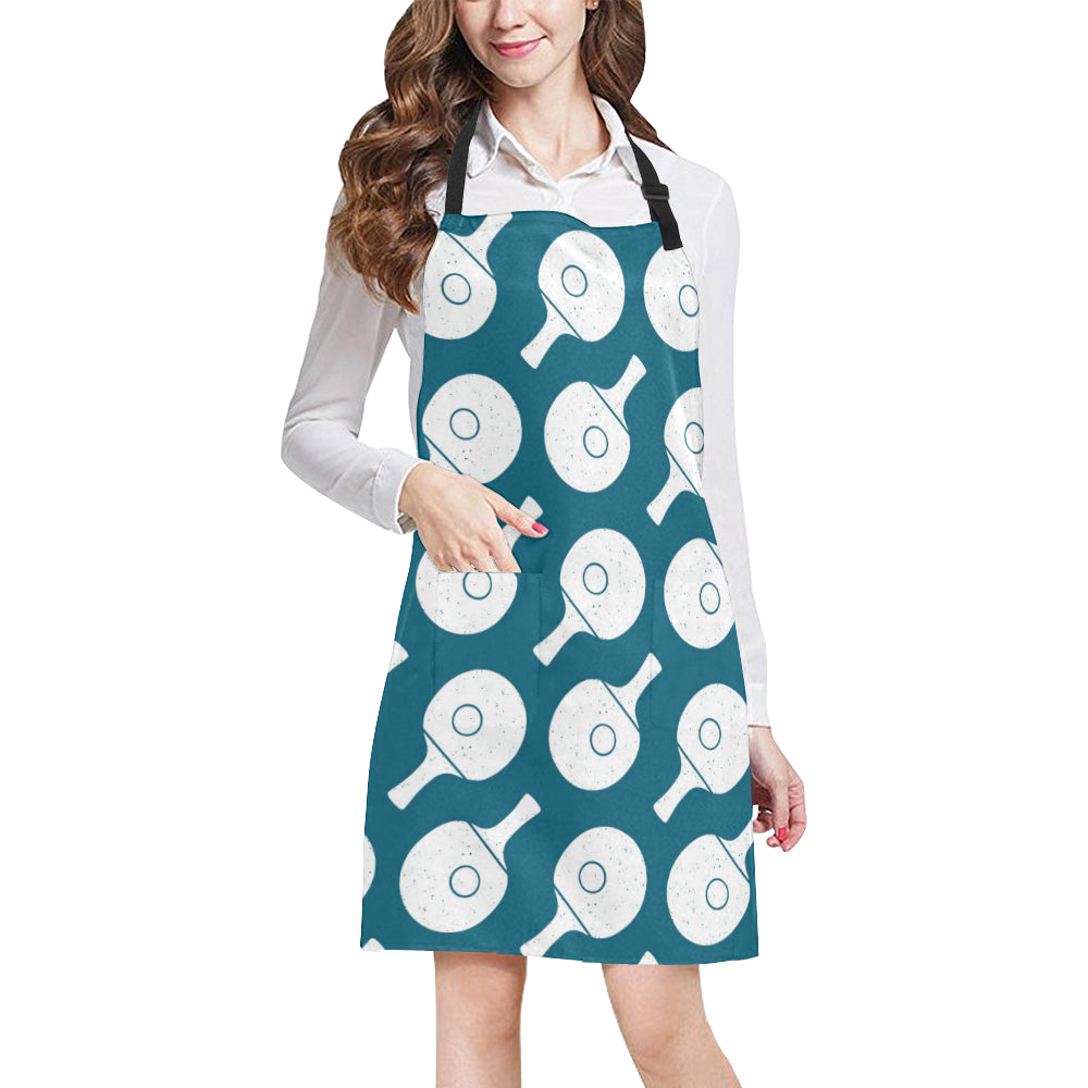 Ping Pong Pattern Print Design A02 Apron with Pocket