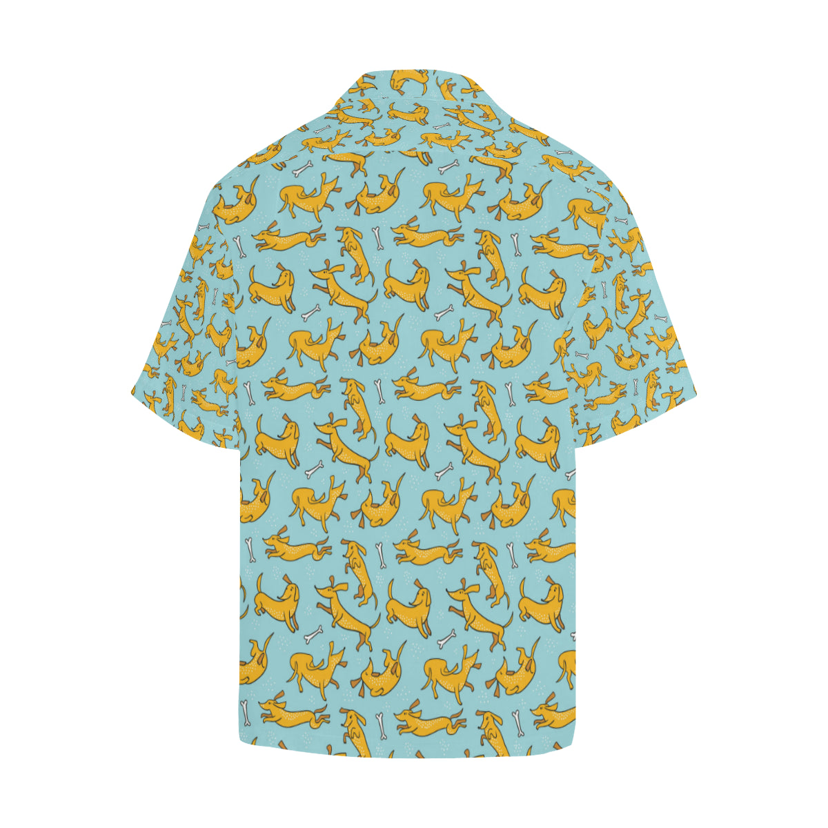 Dachshund Pattern Print Design 08 Men's Hawaiian Shirt