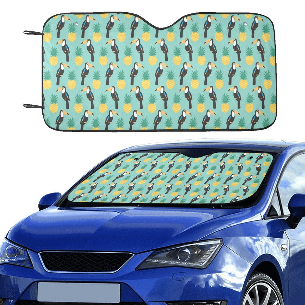 Toucan Print Design LKS301 Car front Windshield Sun Shade