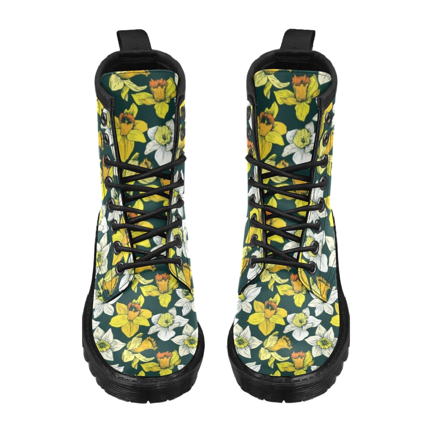 Daffodils Pattern Print Design DF02 Women's Boots